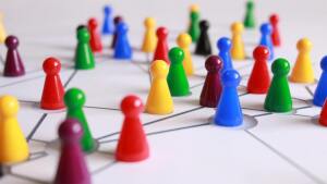 A network of figurines
