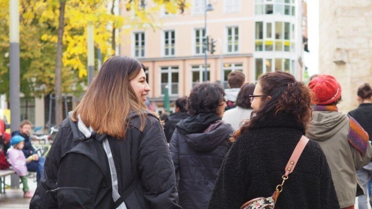 Two IOCM students touring Jena