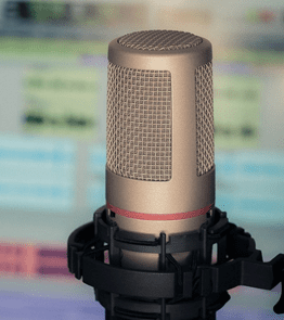 Photo of a microphone