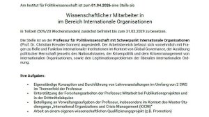 Stellenausschreibung 255/2025