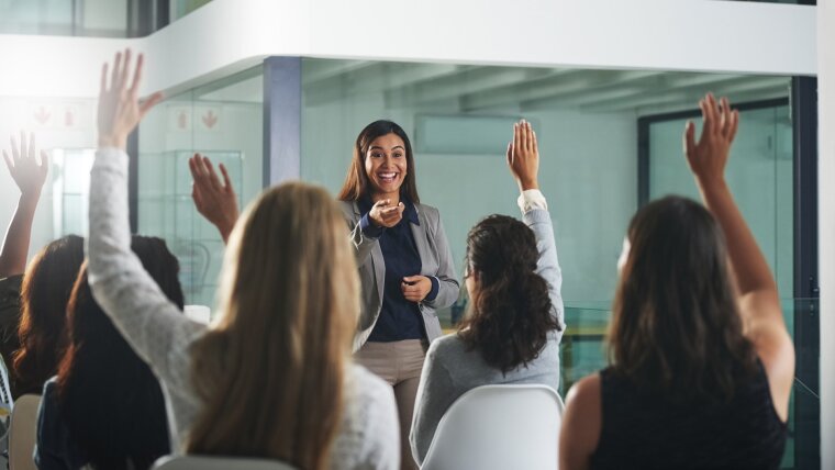 Studierende stellen Fragen