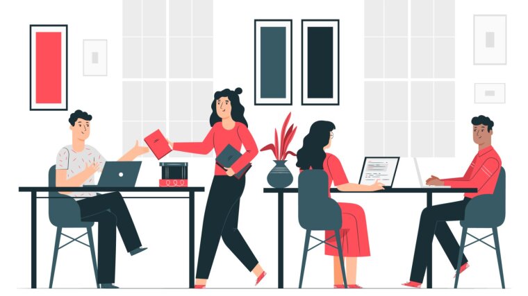 Büroillustration