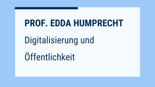 Digitalisierung und Öffentlichkeit