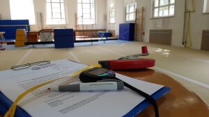 Eignungsfeststellung in der Gerätturnhalle