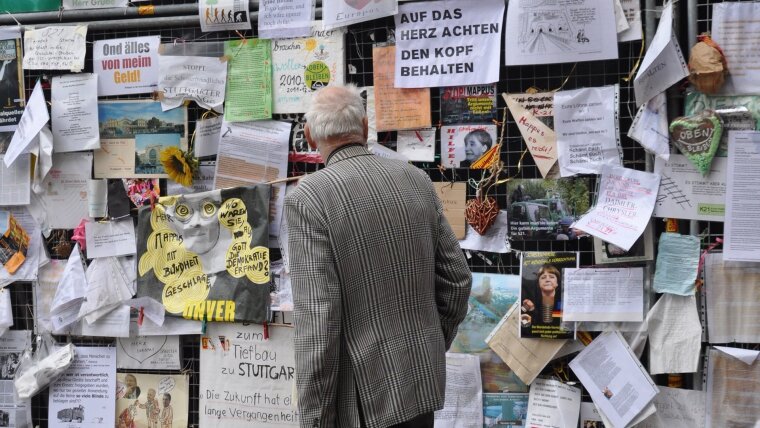 Protestwand gegen Stuttgart 21, 2010